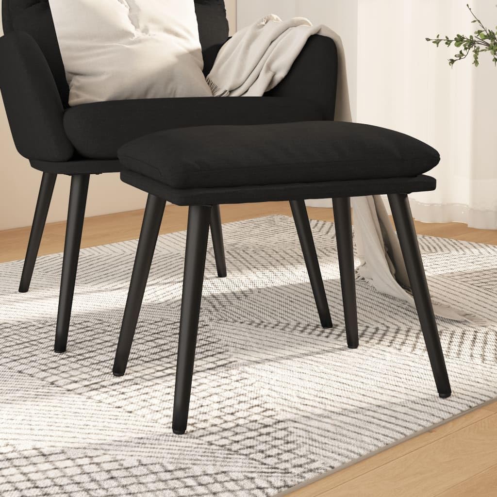 Repose-pieds noir ergonomique pour soulager les jambes lourdes