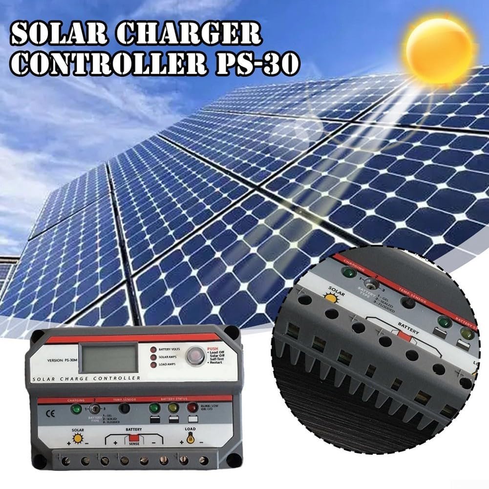 Régulateur pour pwm 30A 12/24V avec Écran LCD Régulateur pour