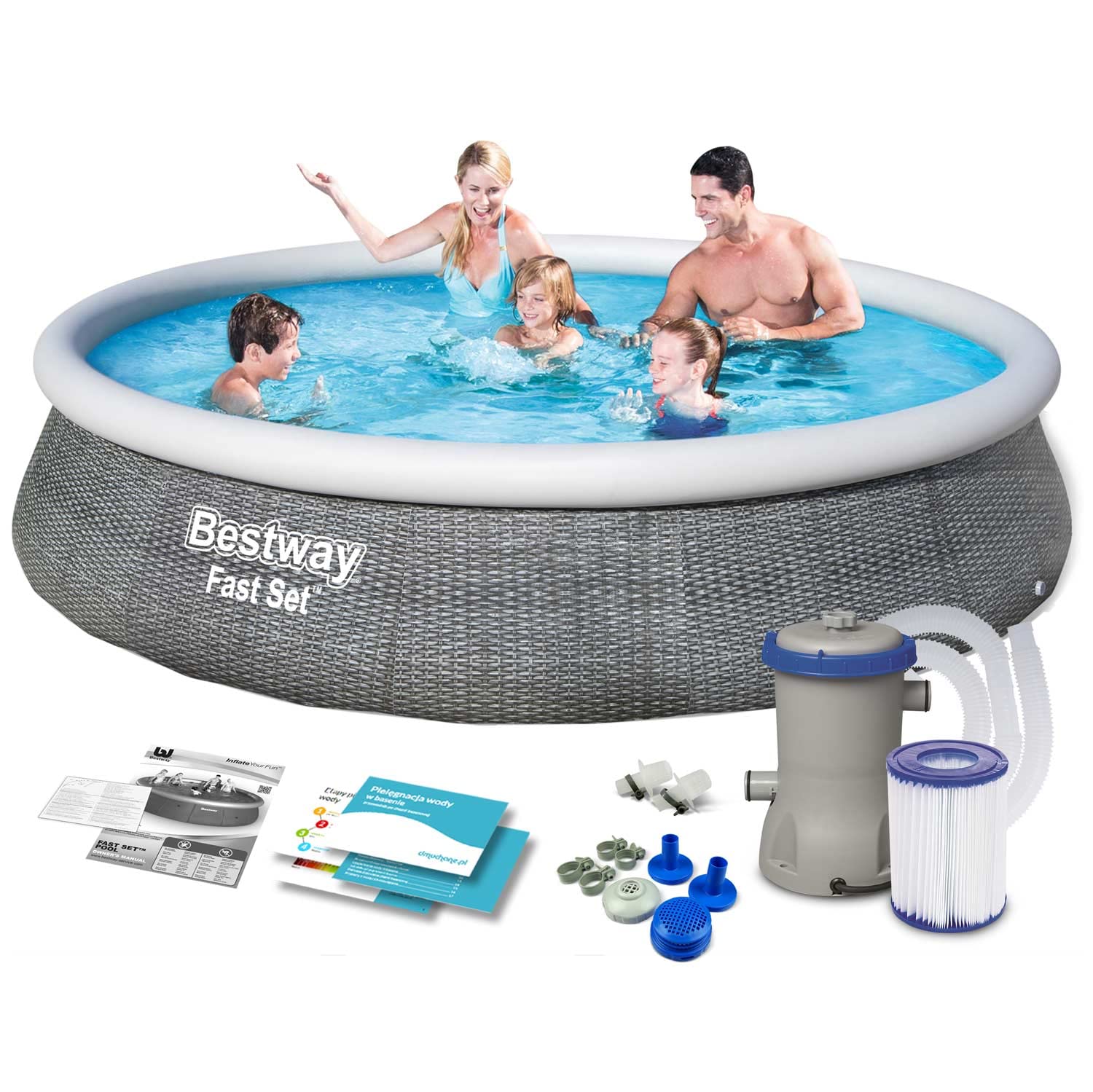 Bestway Fast Pool Set 396 X 84Cm