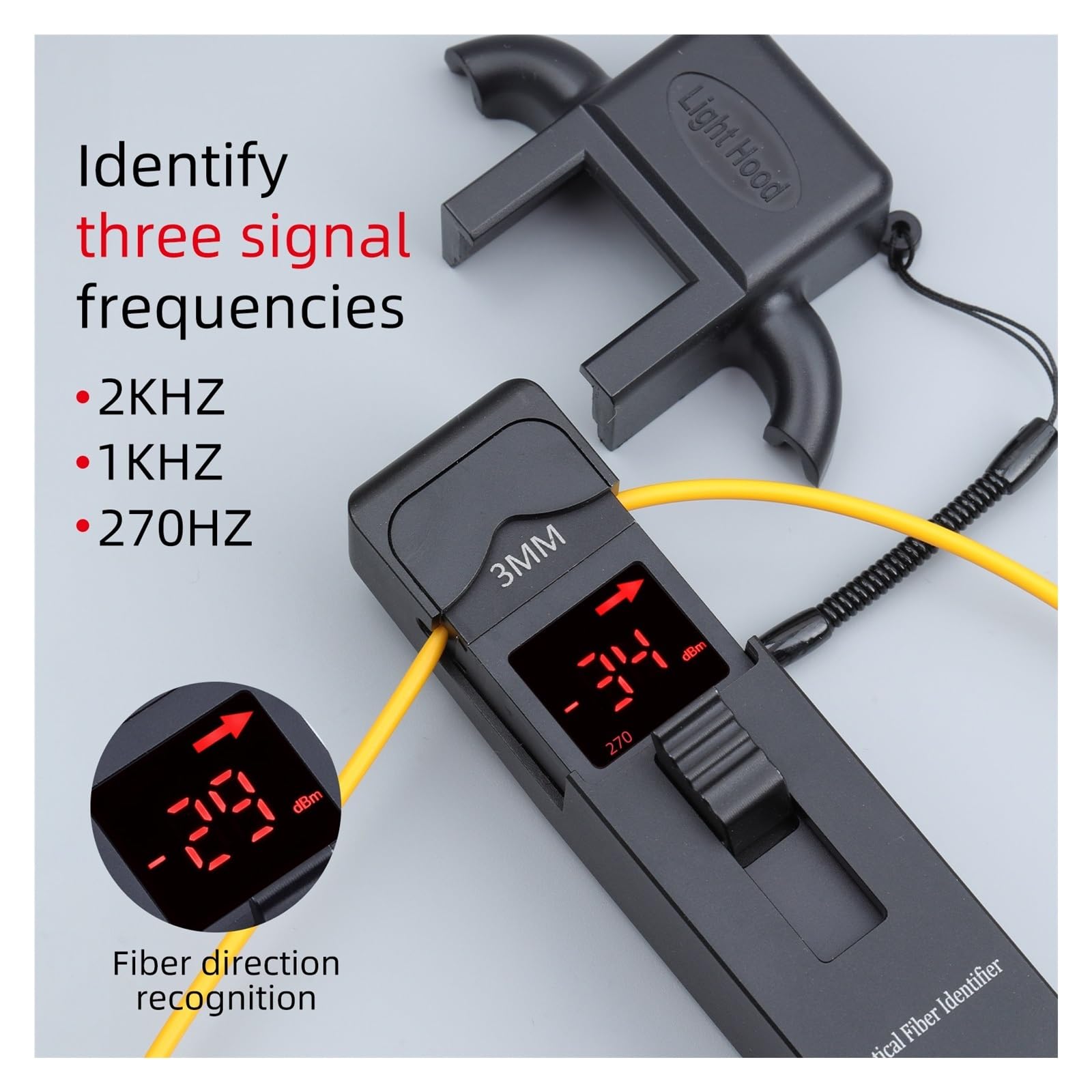 KFL-35 Optischer Faseridentifizierer, optische Kabelfaser, Ausrichtungsidentifizierung, Leistungsdetektor, Signalrichtungstester,Präzisionsprüfung