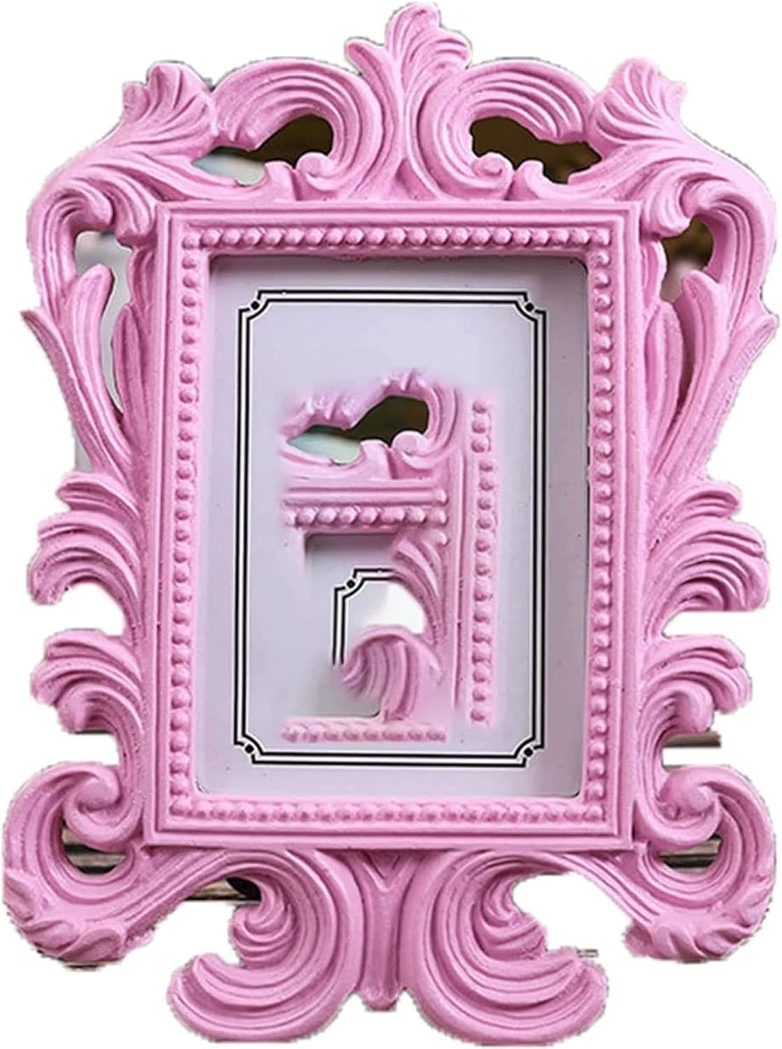 Resin Material Picture Frame, Creative Fashion Small Square Photo Frame for Home