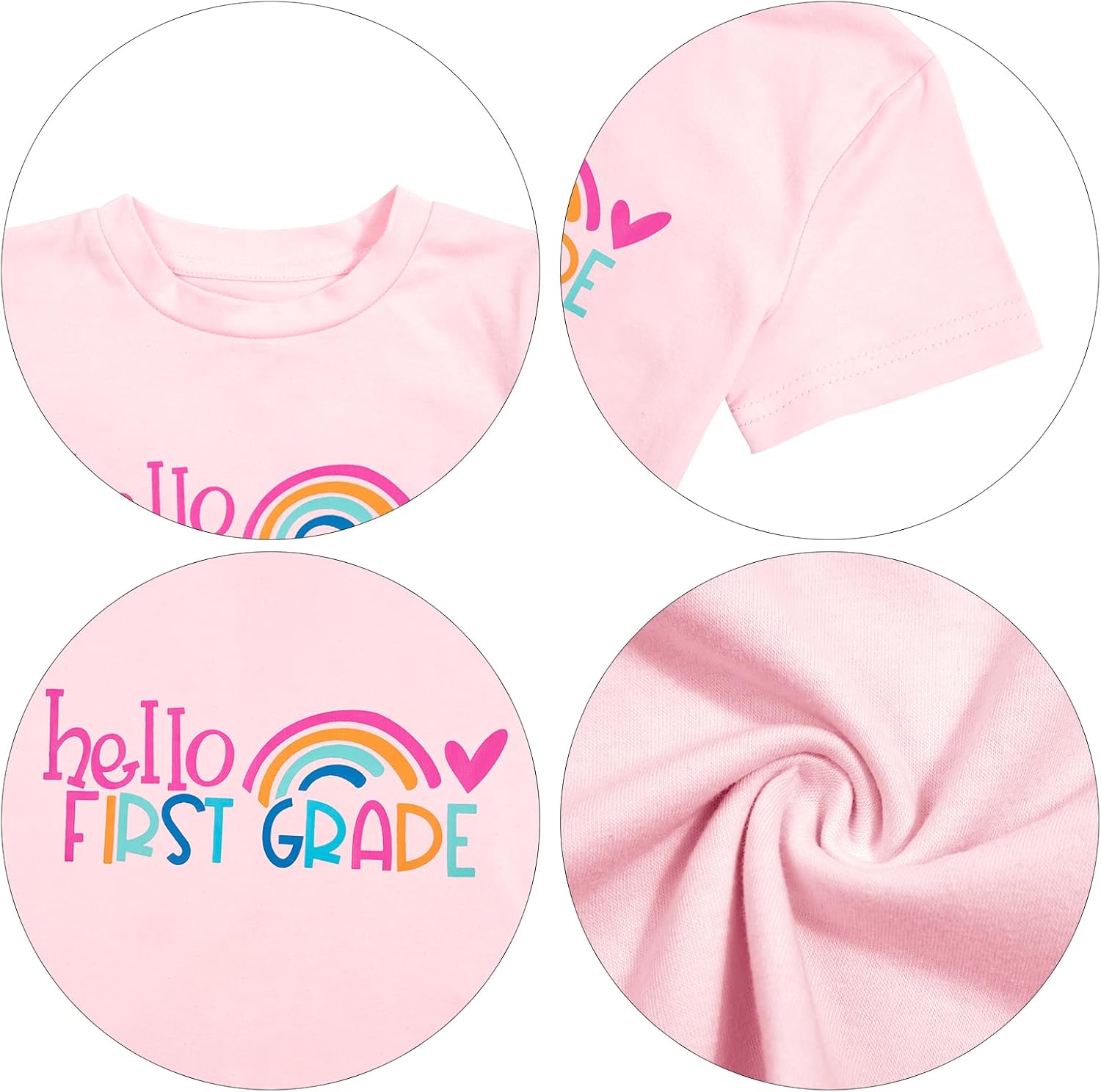 Hello First Second Third Grade Shirt for Kids 1st Grade Girl Funny First Day of School Back to School T-Shirt