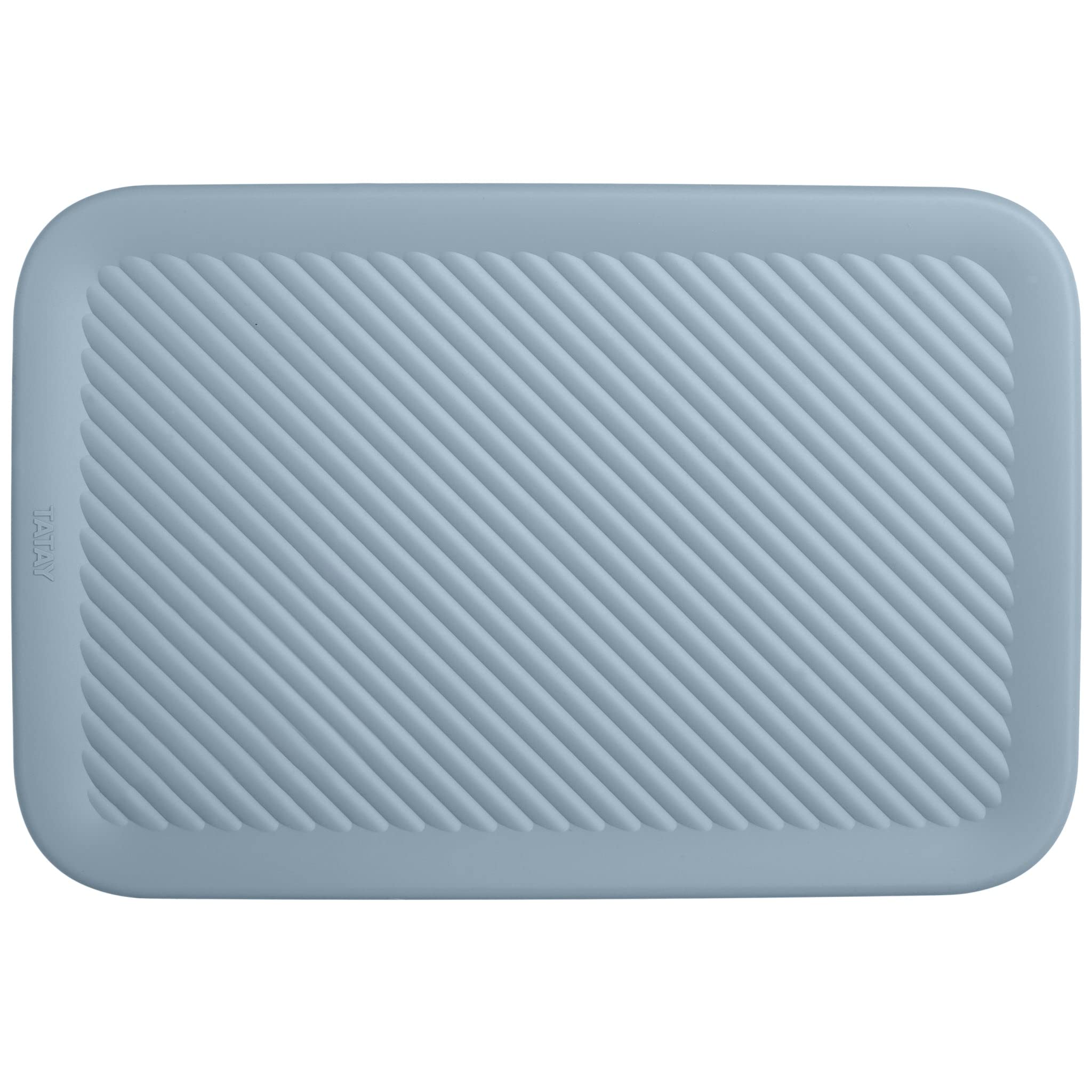 Superio Ribbed Collection Lid for Decorative Plastic Basket Open Home Storage Bins Organizer Baskets, Medium Blue - for Organizing Closet Storage Bins for Shelves Drawer Shelf 5 Liter