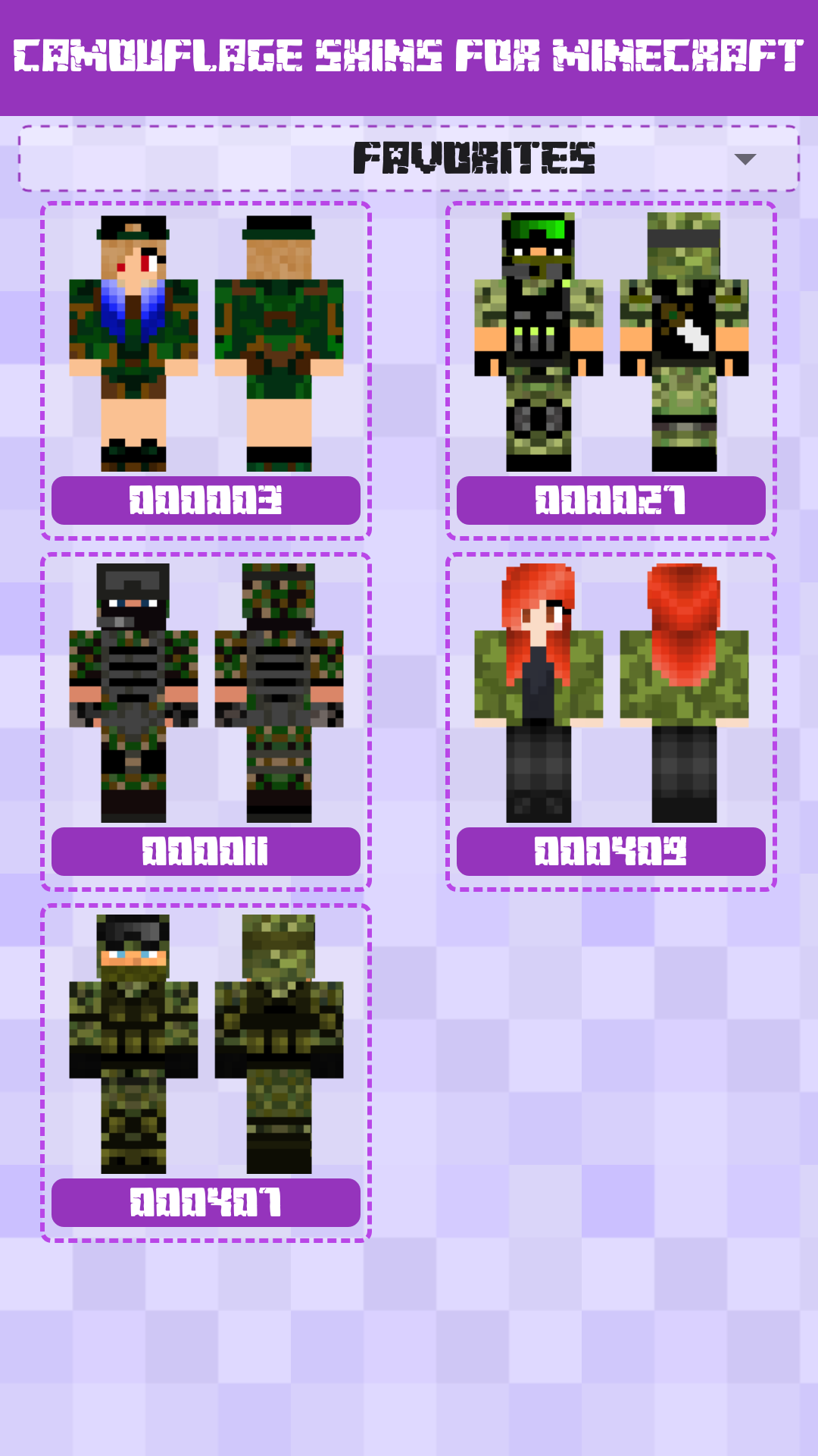 Camouflage Skins for Minecraft PE - App on Amazon Appstore