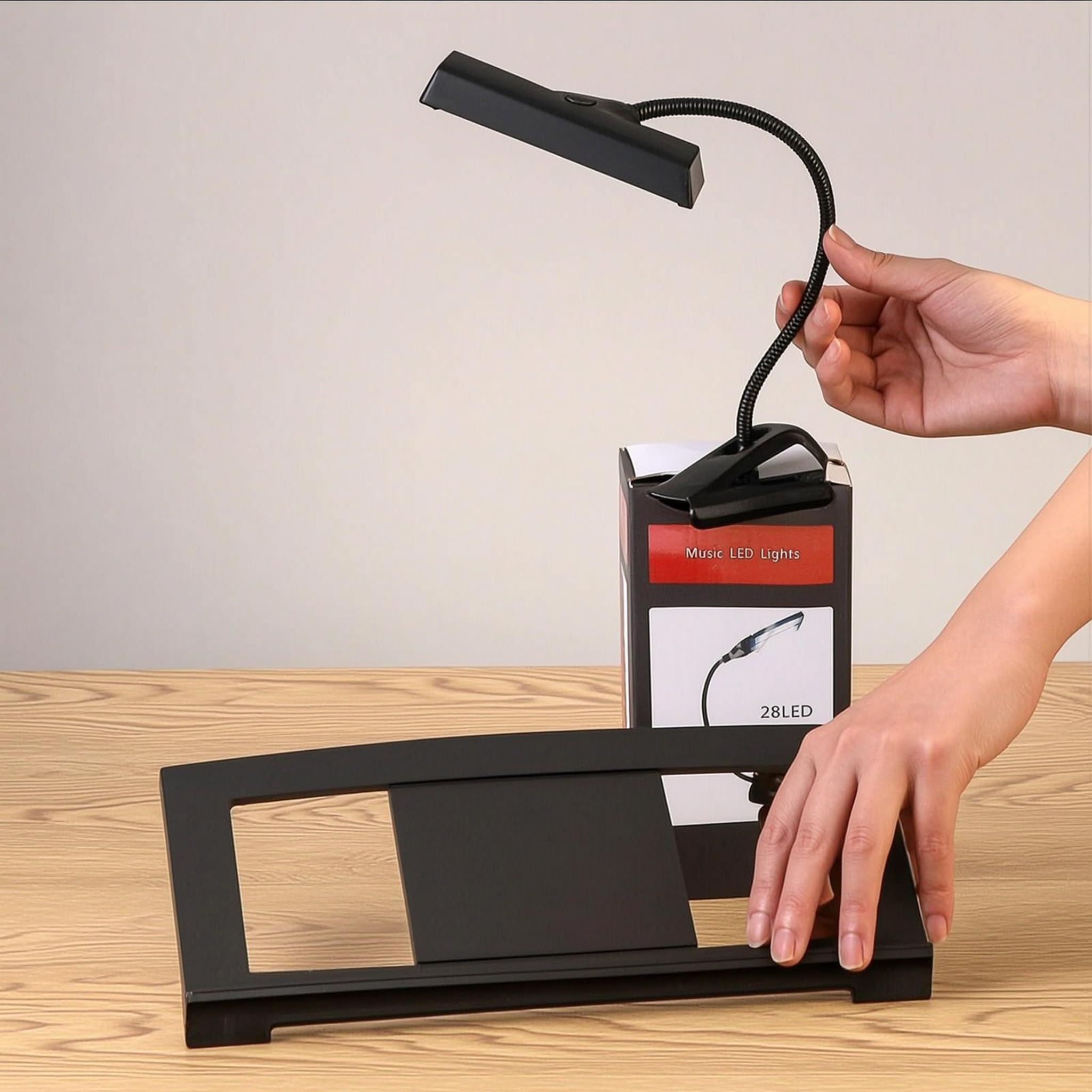 électronique Portable avec Lampe Intégrée, Maintenant Fermement Les Livres, Adapté à La Lecture Pratique Des Partitions