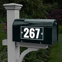 Vista 1 de Reflective Mailbox Numbers Sticker for Outside, 1.5 Inch, For Mailbox, Windows, Door, Trucks and Homes, Three Character Custom Address Numbers