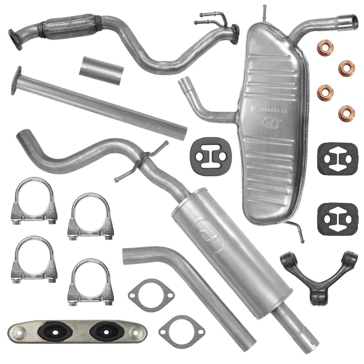 POLMOstrow Pot d’échappement pour VW Golf 6 VI 2009-2012