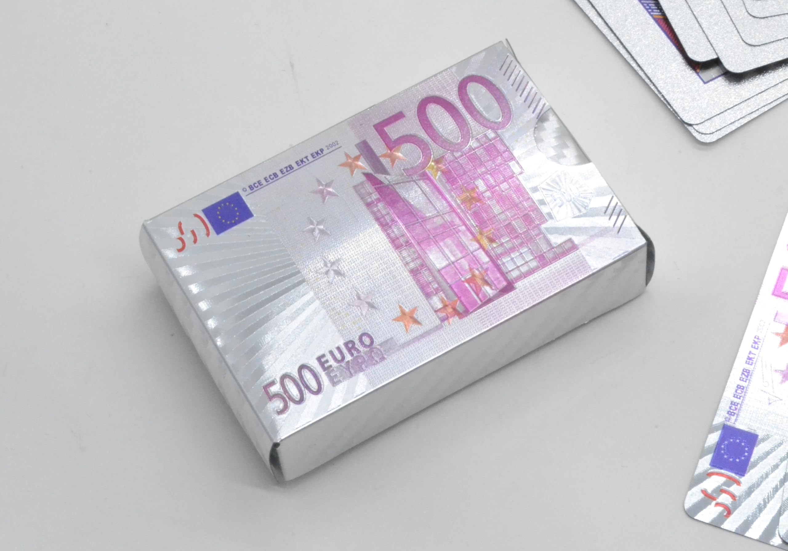 BETTER WITH FRIENDS Complete Deck of Playing Cards for Adults Poker, PVC, European Money, 500 Coins and Banknotes Lawyer - Image 2