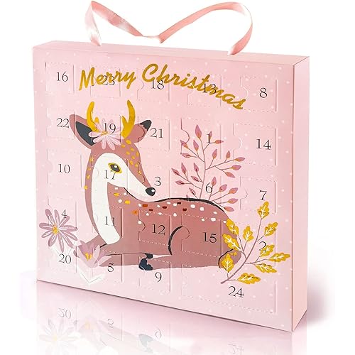 Advent Calendar 2024 Girls, 24 Days Christmas Countdown Calendar with Bracelet, Necklace, Ring and Unique Cartoon Charm Beads, DIY Jewelry Making Kit Christmas Gifts for Kids Girls Teens