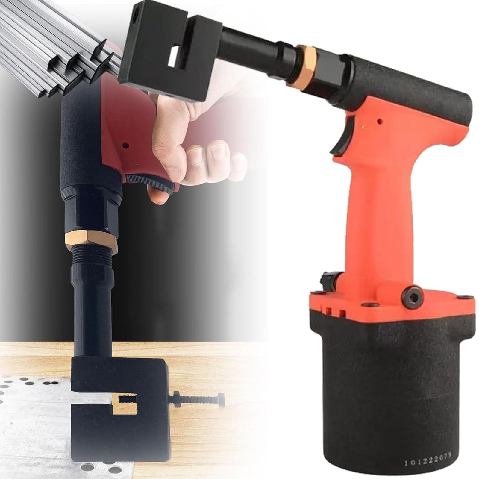 Druckluft-Lochstanzer, pneumatischer Lochstanzer, pneumatischer Lochöffner, Werkzeug, tiefes Metall, Handstanzpistole, Stanzmaschine, für Büro, Geschäft, Heimdekoration,11mm