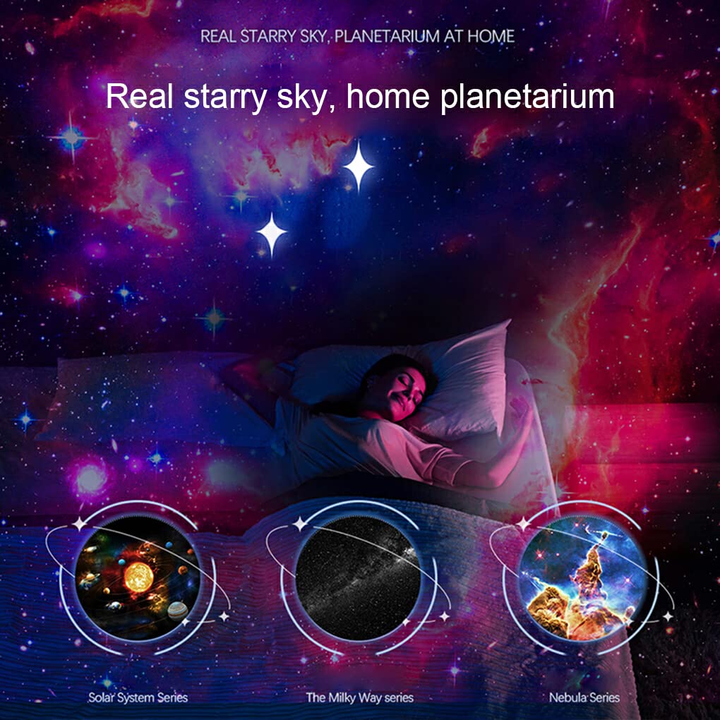 Proyector de estrellas, lámpara de LED de 360 °, proyectores de espacio de cielo estrellado, luz nocturna decorativa para regalo, dormitorio, decoración del hogar