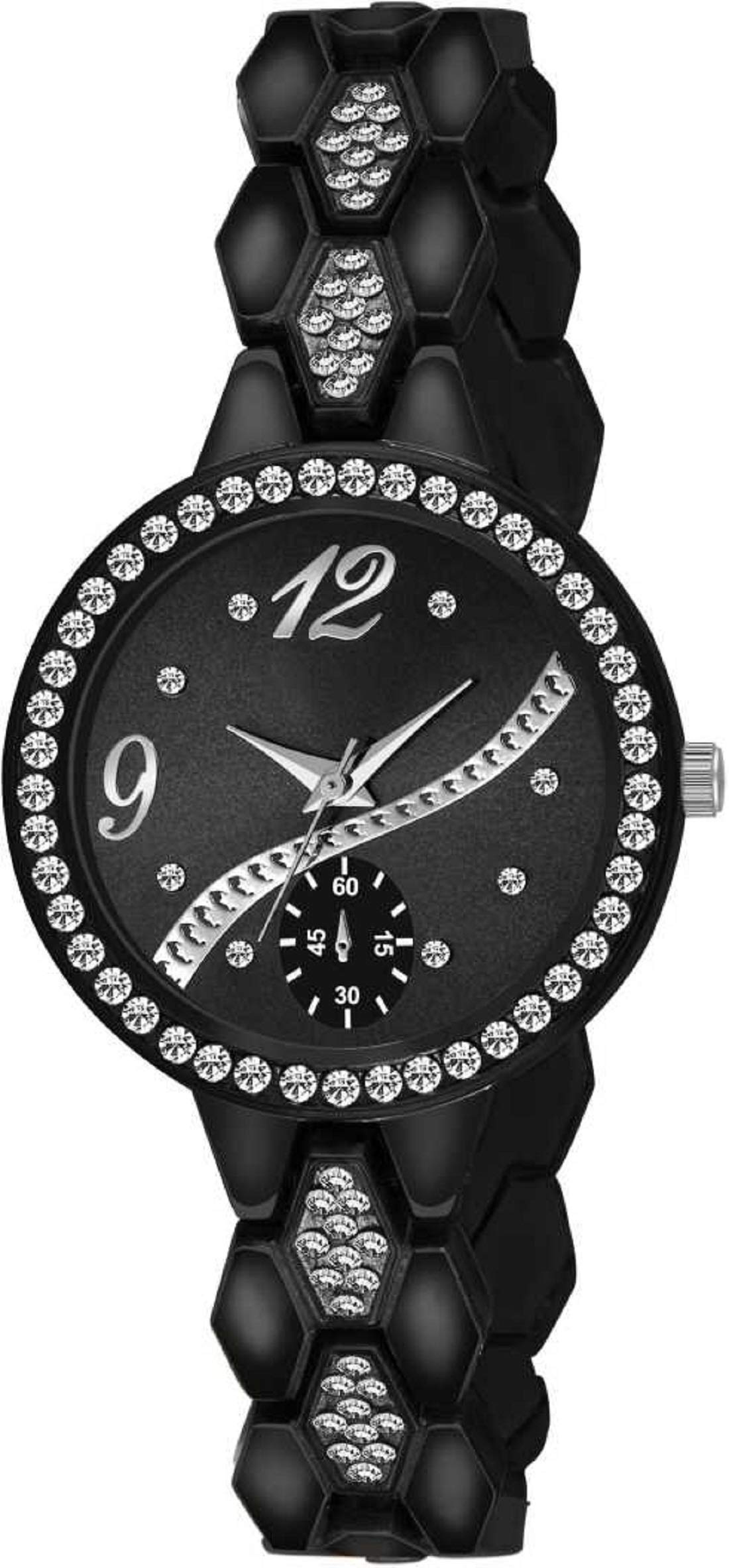 fuerdanni (fd-2310 Luxury Design Studded White Dial Case Analogue Watch for Girls and Women (B083HMY4NV) Amazon Price History, Amazon Price Tracker