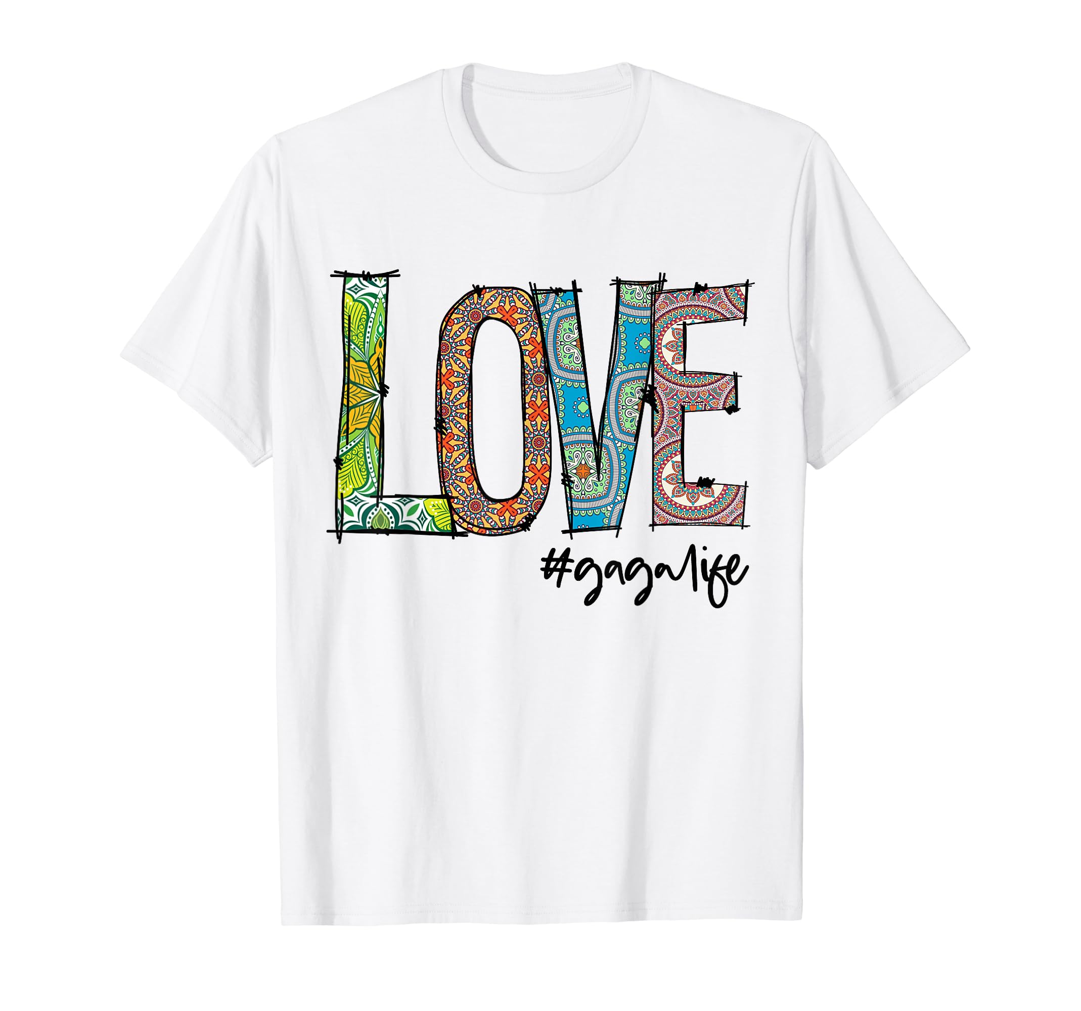 Love #GagaLife Gaga Life Vintage Florals Gifts T-Shirt