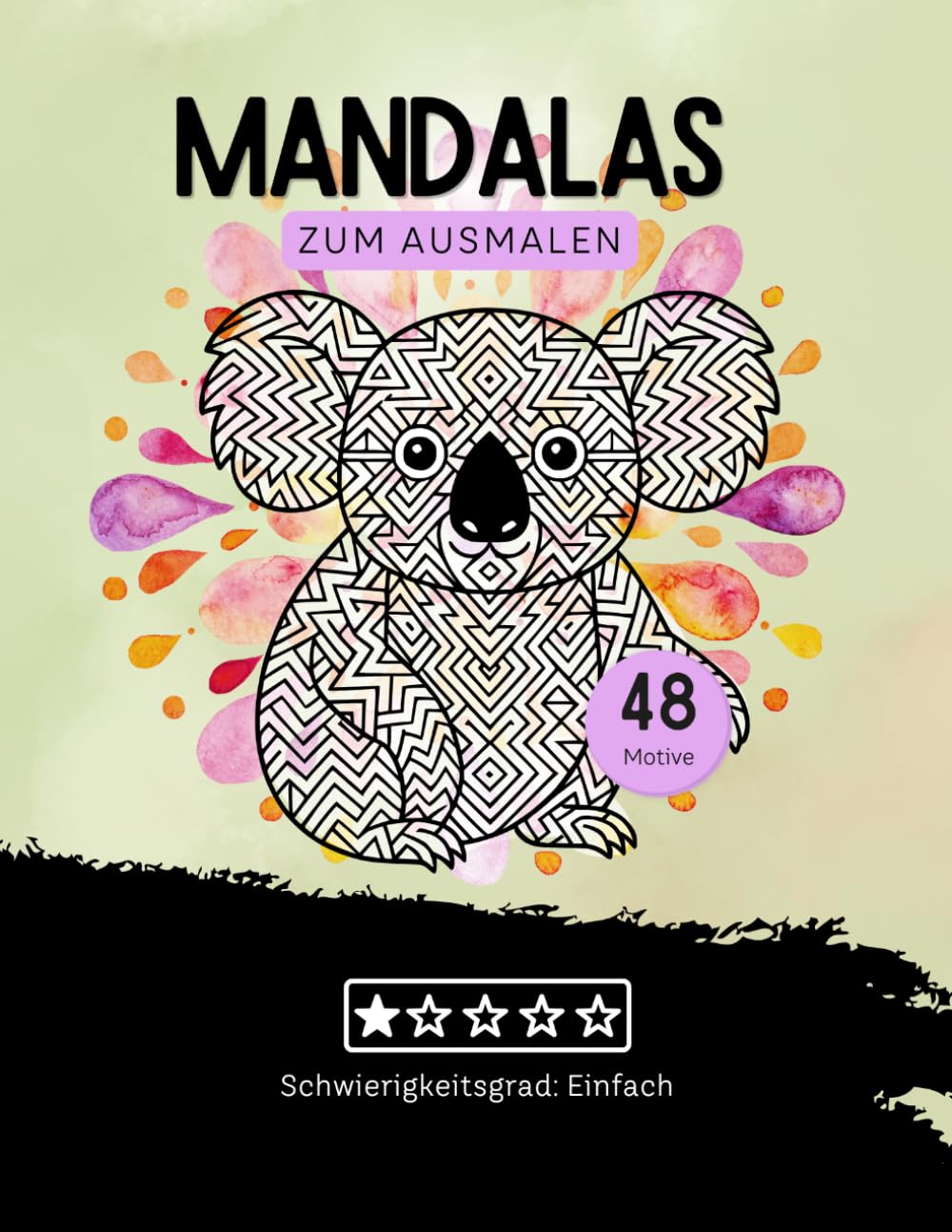 Tierische Mandalas – Das Ausmalbuch mit Tieren: 35 wunderschöne einfache Tier-Mandalas zum Ausmalen | Mandala Malbuch für Kinder ab 6 Jahren, ... | Entspannung, Kreativität & Stressabbau