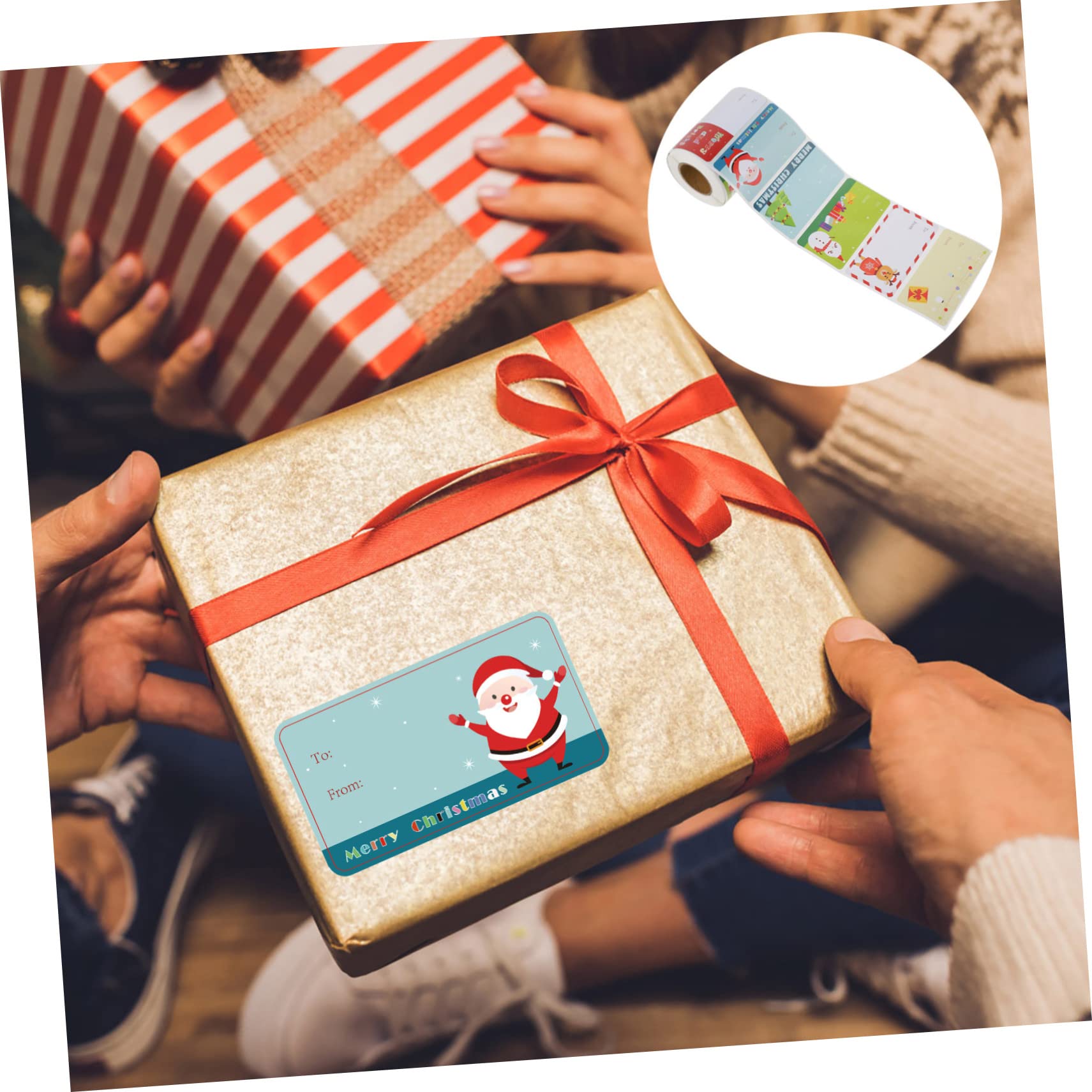 DOITOOL 3 Adesivi Sigillanti Natalizi per Regali e Buste Design per Confezioni Personalizzate Etichette Autoadesive Pratiche per Sacchetti Regalo Regalo