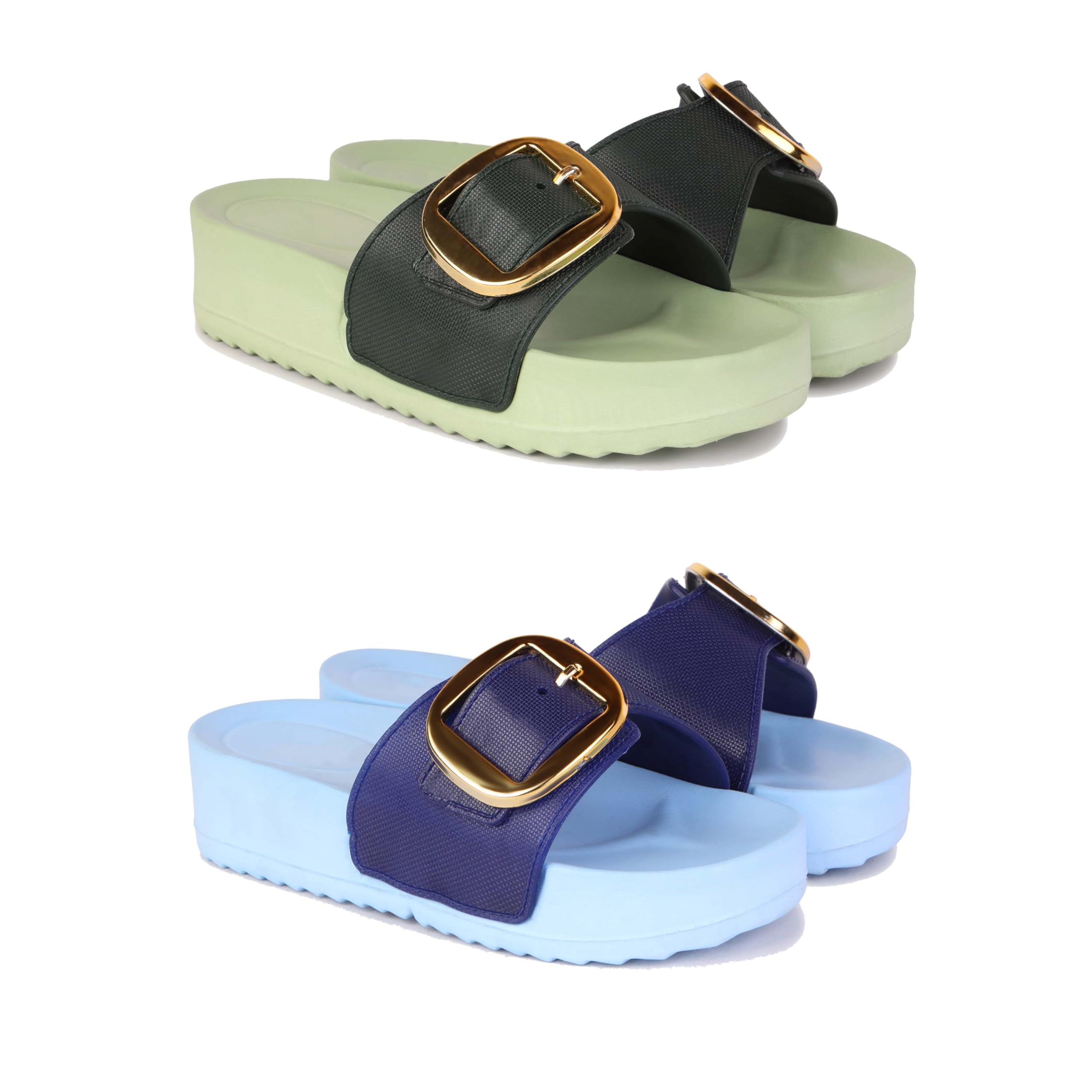 Women's Sandals | Lightweight Wear| Stylish & Easy to Wear for Women's GR-SAN-(2-Combo)-1997-1995-image-35