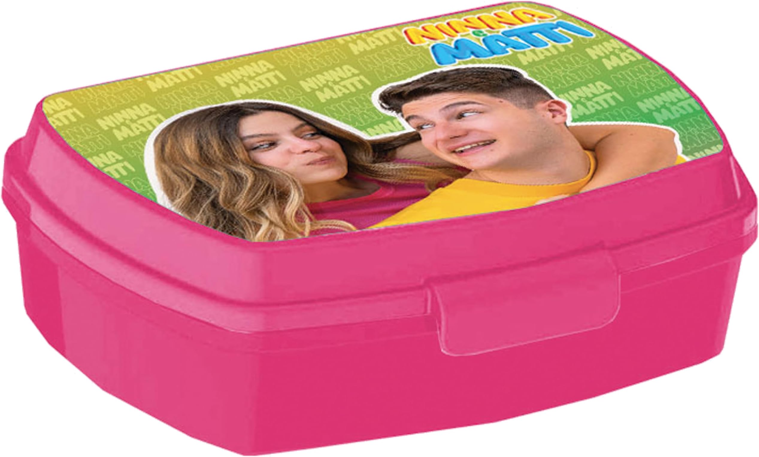 NINNA e MATTI Lunch Box Food Container for School or Picnic 2025-2026, 17 x 12 x 6.5 cm