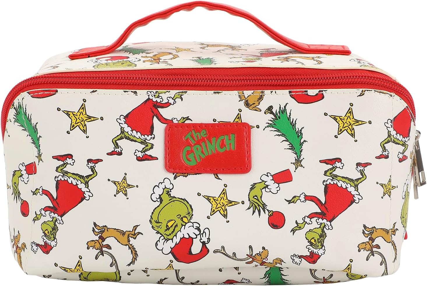 Bioworld The Grinch Holiday All-Over Print Women's Novelty Cosmetic Bag