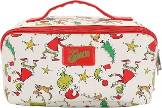Bioworld The Grinch Holiday All-Over Print Women's Novelty Cosmetic Bag