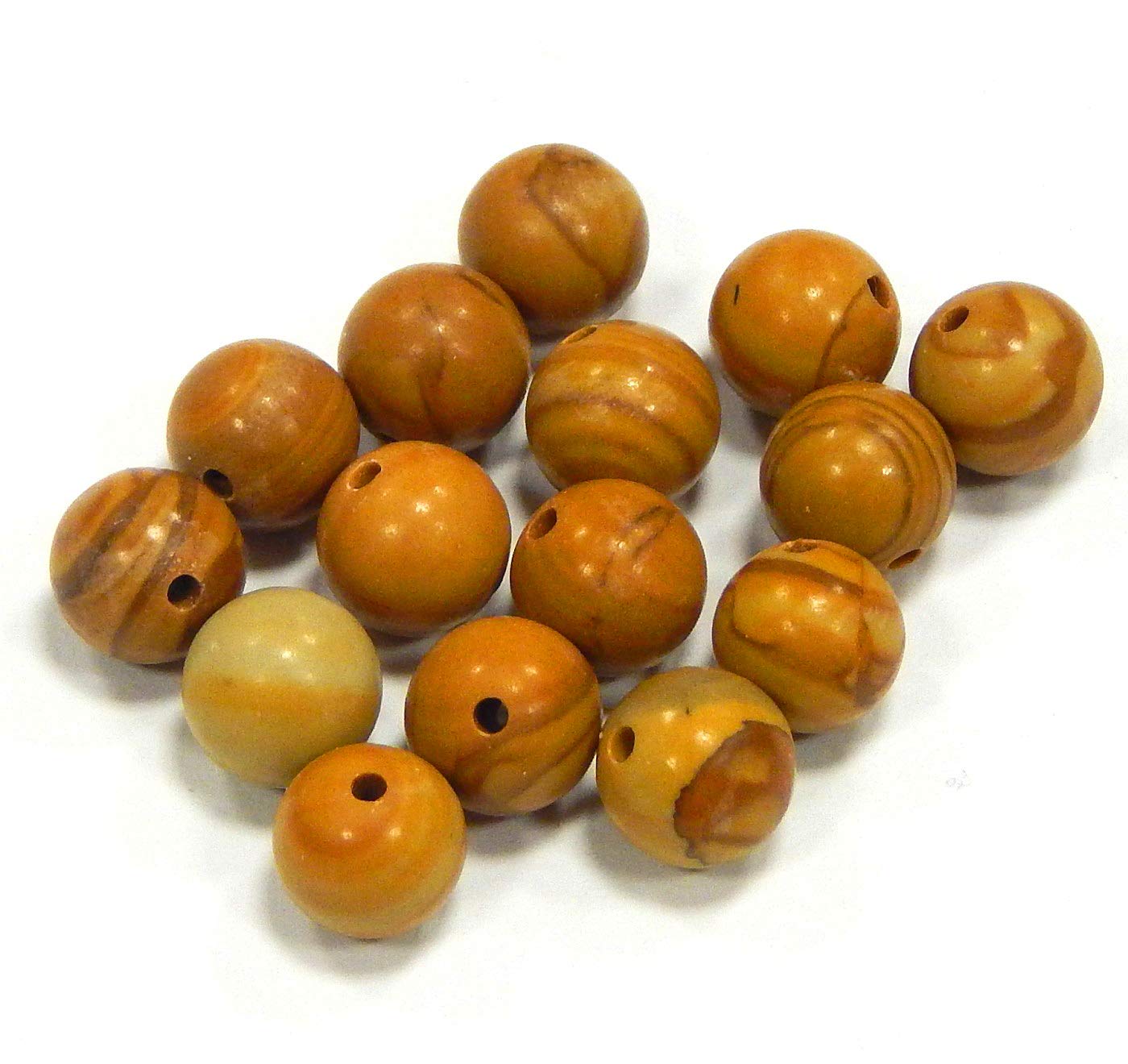 30 Halbe Holzperlen, 30 Mm – Naturbelassen, Zum Basteln, Bemalen, Für DIY-Projekte
