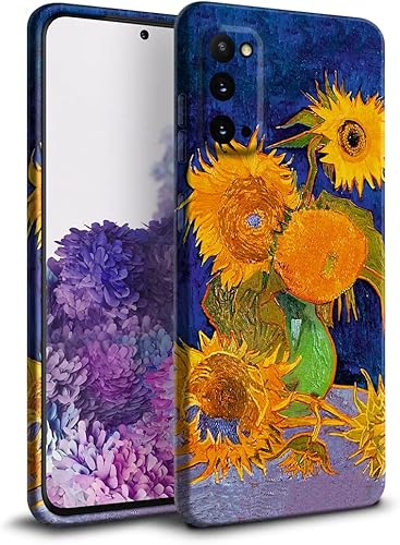 Funda para Samsung Galaxy S20  Funda Aquaprint con estampado de girasoles  Funda a prueba de golpes  Funda protectora suave al tacto diseñada para
