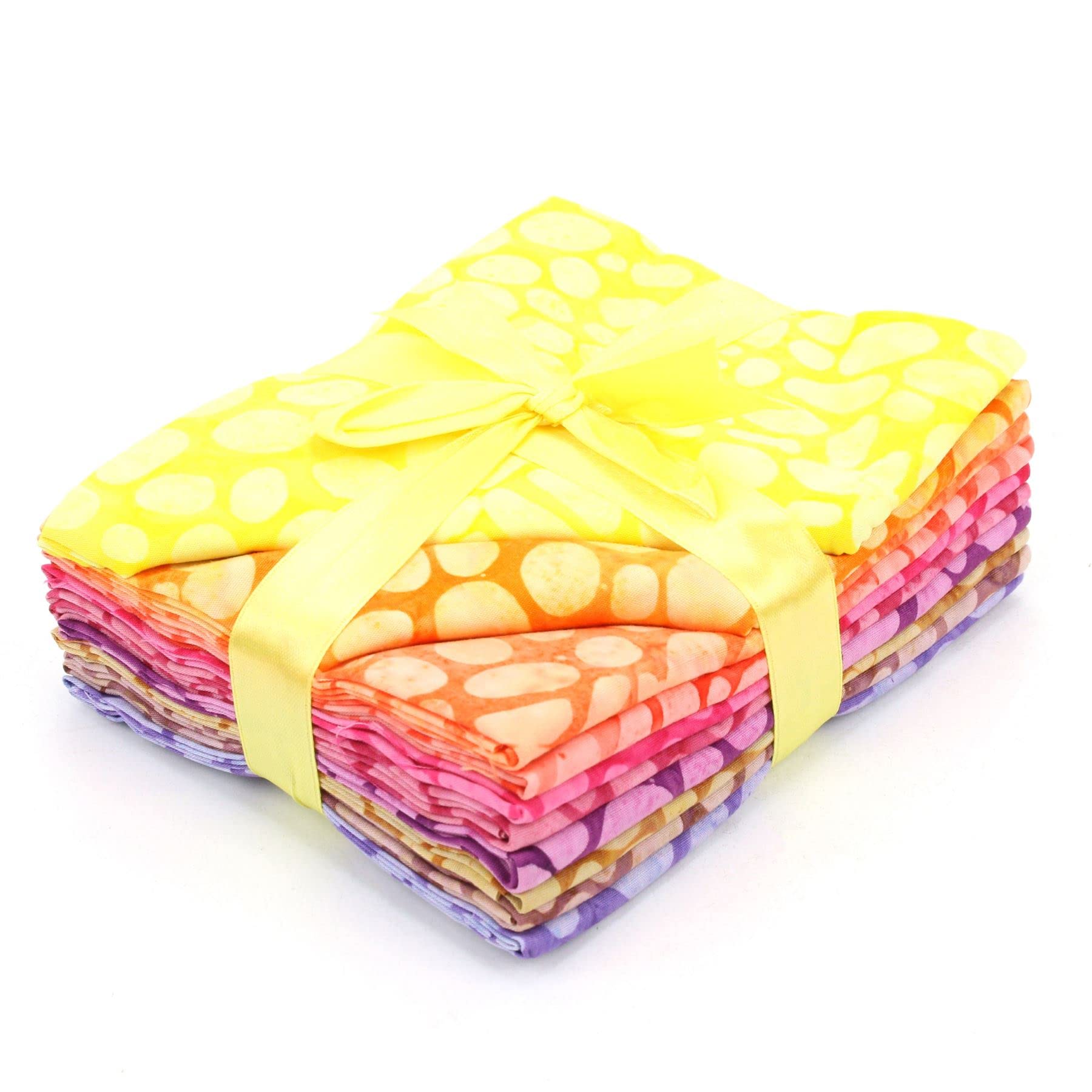 LOUDelephant Cotton Batik Pre Cut Fabric Bundles - Mini Fat Quarter - 039