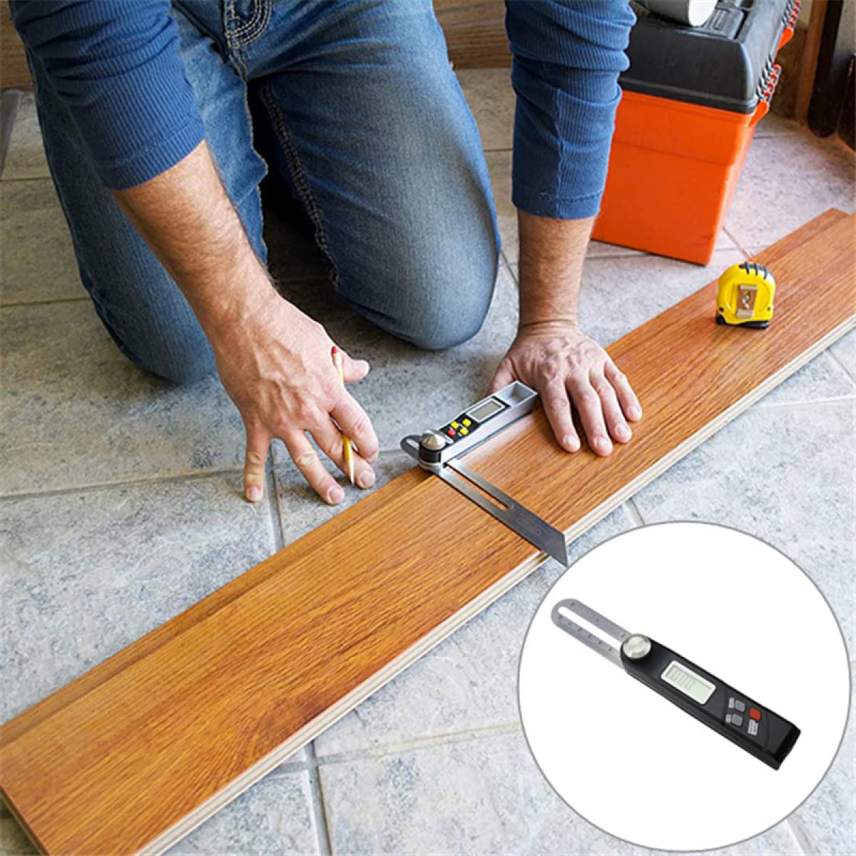 SPORTARC Righello Angolare Digitale 360 Gradi Goniometro T Smussato per Lavorazione Legno