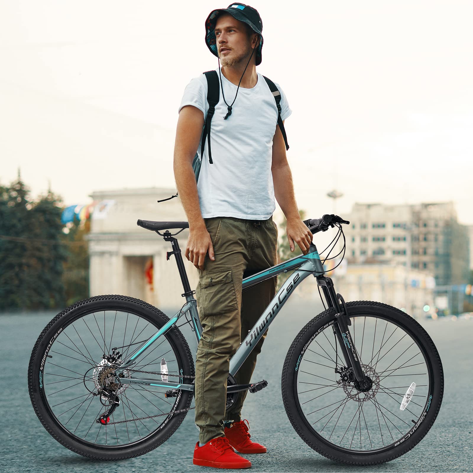 Amazon | 27.5インチ マウンテンバイク 21速自転車 アルミフレーム