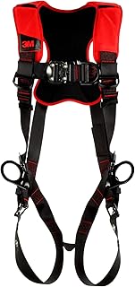 3M Protecta Comfort Vest-Style Positioning/Climbing Harness 1161441, Black, X-Large, 1 EA/Case