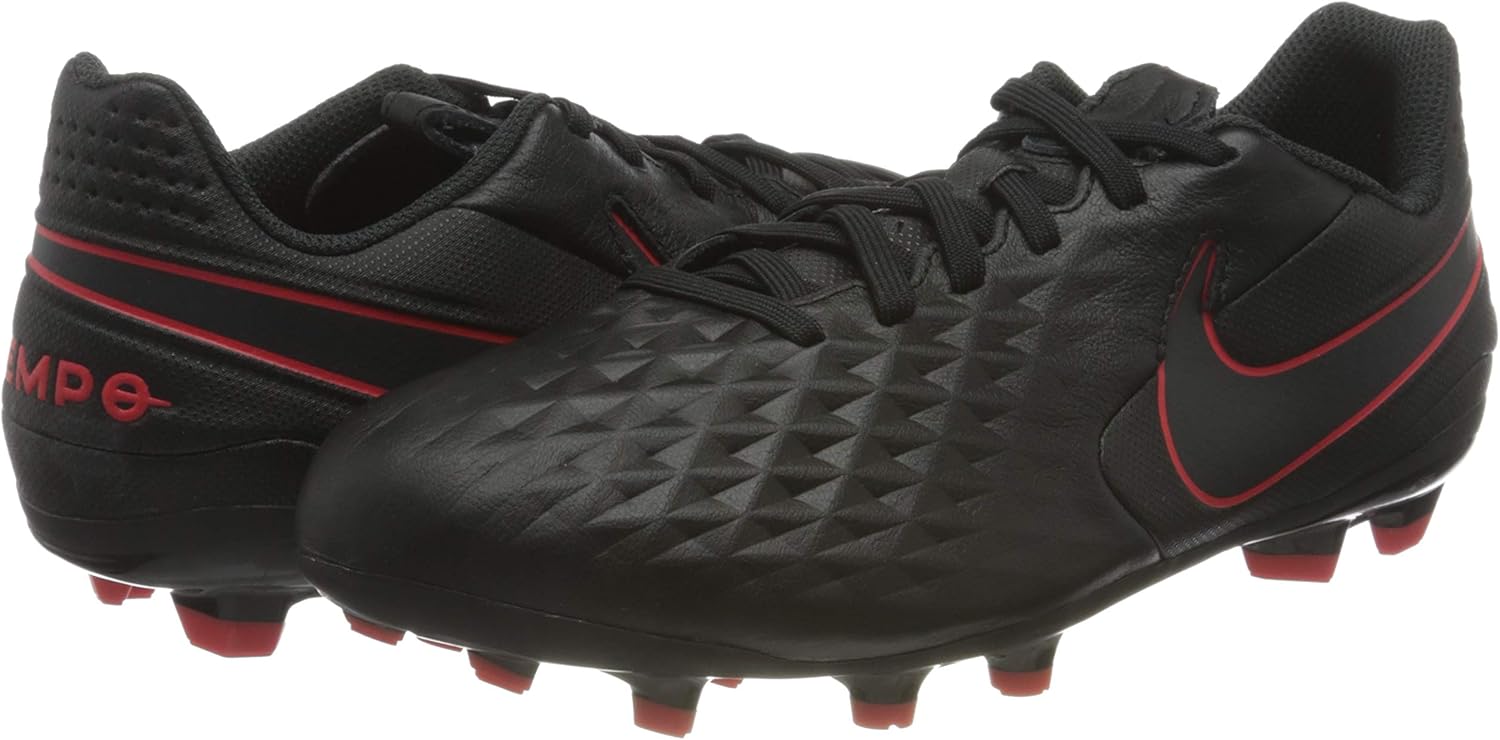 Nike Kids Jr Legend 8 Academy Soccer (Toddler/Little Kid/Big Kid) Black/Dark Smoke Grey/Chile Red 6 Big Kid M