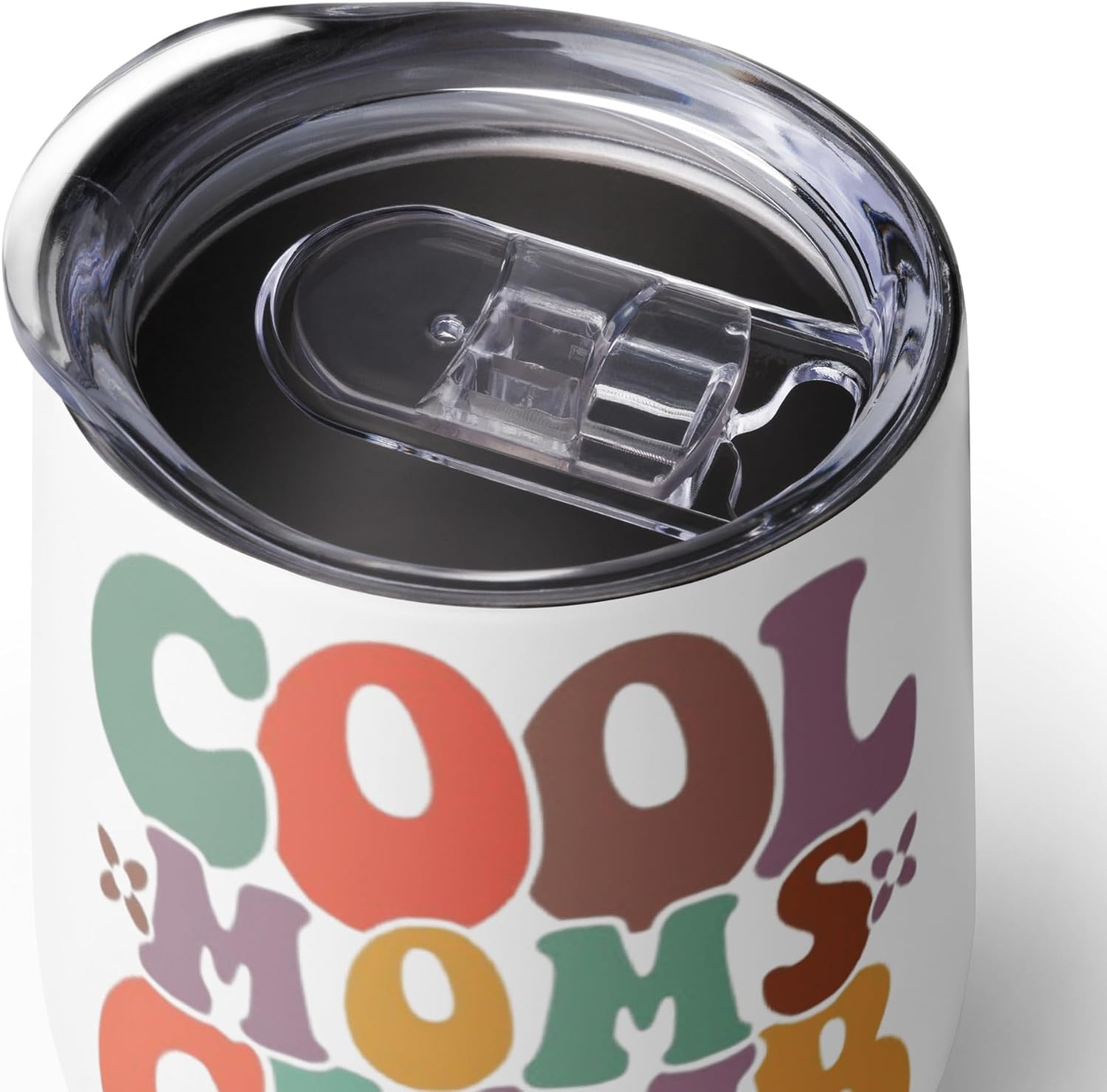 Generic Cool Moms Club Wine Tumbler - Mom Wine Tumbler - Mother's Day Gifts for Her, 12 Ounce, White