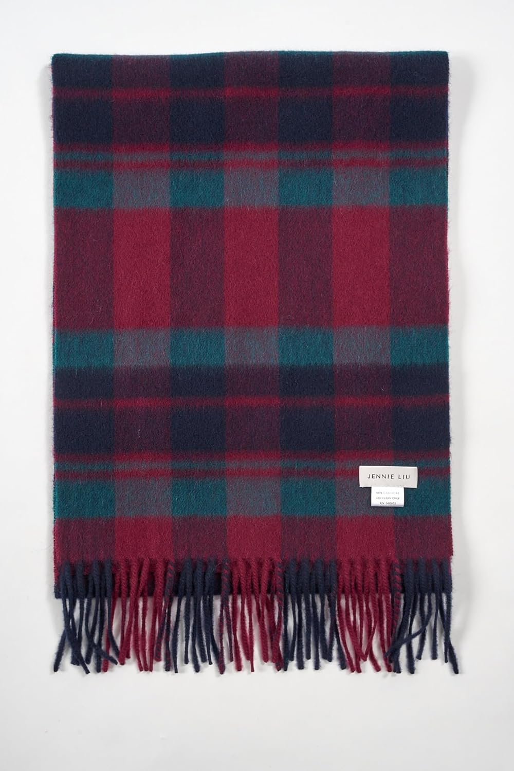 JENNIE LIU Women's 100% Pure Cashmere Scarf 75"x12" Cashmere Scarves for Women - Image 2
