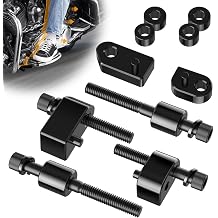 PBYMT 1inch &1.5inch Driver Floorboard Extensions Kit Fit for Harley Touring Road Glide Street Glide Electra Glide Road King 2009-2024 FL Trikes 2009-2013 Black