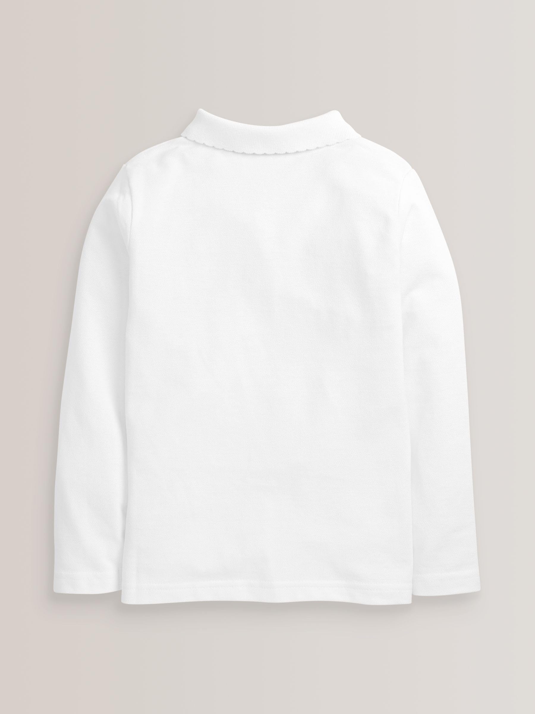 NEXT Fille Polo pour l’école Regular à Manches Longues 100% Coton, Lot de 5