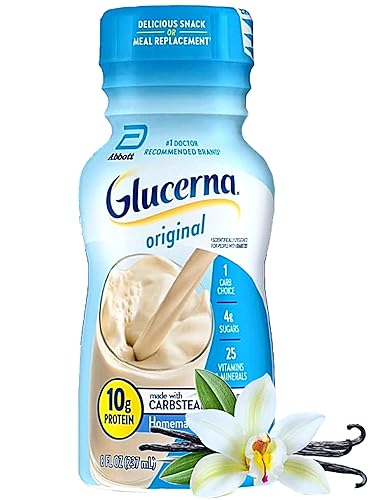 Miniatura 3 de Batido nutricional de reemplazo de comidas, batido de proteínas veganas para Glucerna | Sabor a vainilla | Bebida diabética para apoyar el manejo