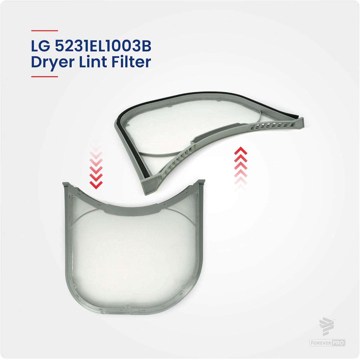 Direct Replacement for LG 5231EL1003B Dryer Lint Filter Assembly 1266857 5231EL1002E 5231EL1003A 5231EL1003E