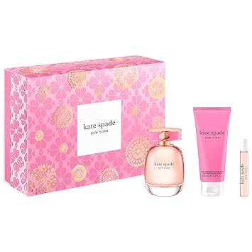 kate spade new york 3 Piece Eau de Parfum Gift Set Eau de Parfum Spray, Perfumed Body Lotion, Travel Spray
