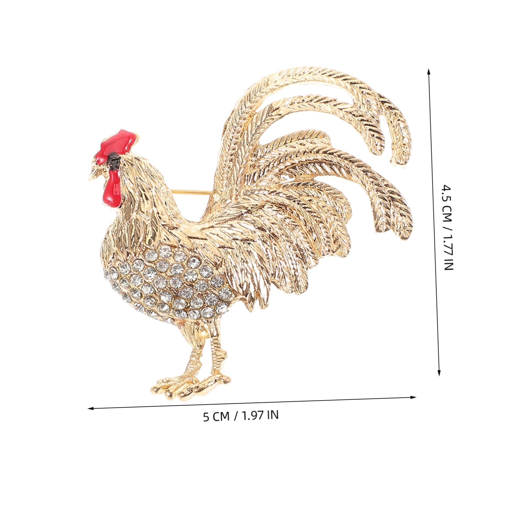 Broche con Forma de Goldendoodle, Adorno para Ropa de niña, Ropa de gallina para Mujer, decoración de Gallo, aleación