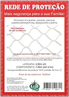 Kit rede/Tela de Proteção Branca - 19,95m2
