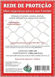 Kit rede/Tela de Proteção Branca - 19,95m2