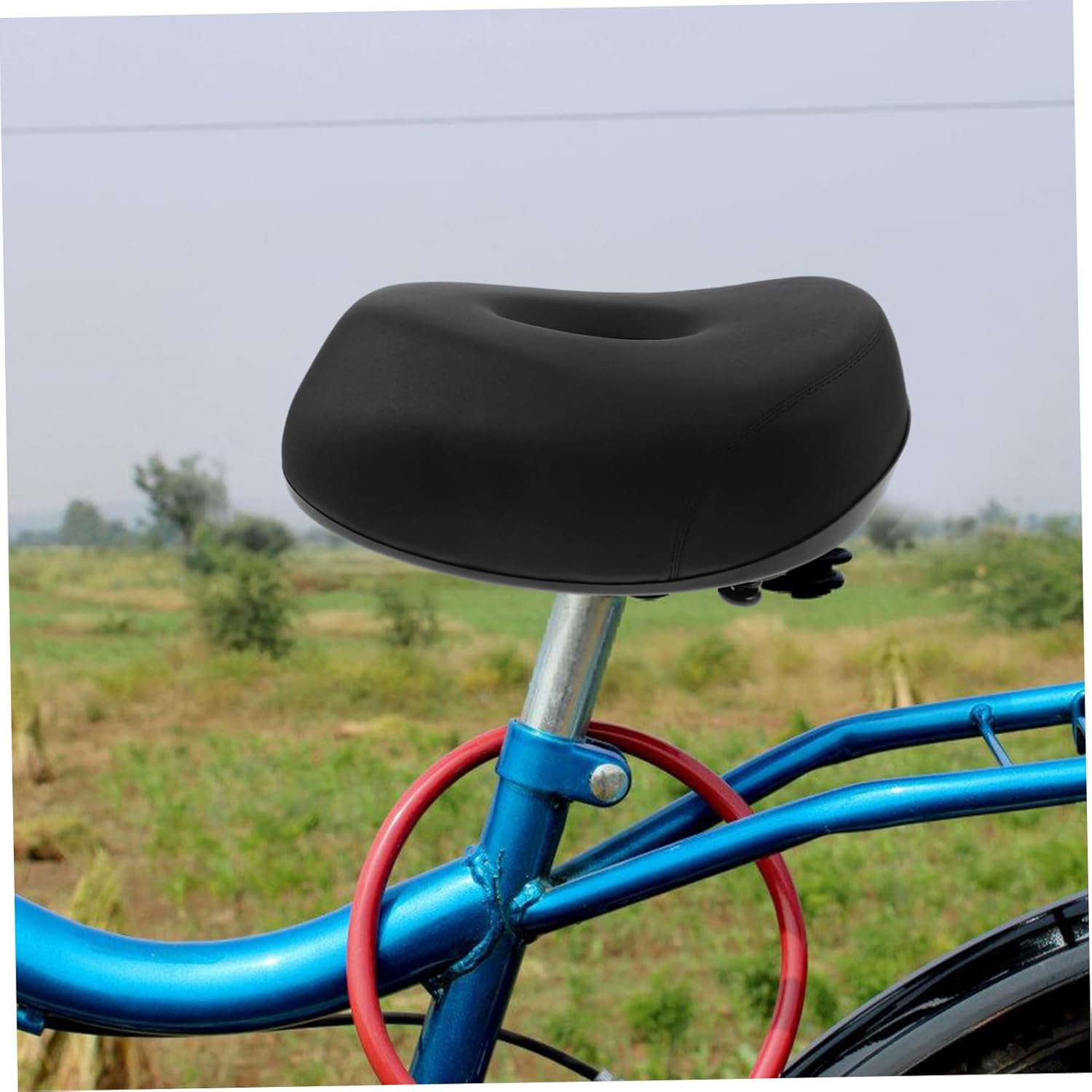 Comfortable Electric Bicycle Seat Cushion Padded Saddle for Men and Women Wide Design for Enhanced Comfort Easy Installation Bike Seat Replacement