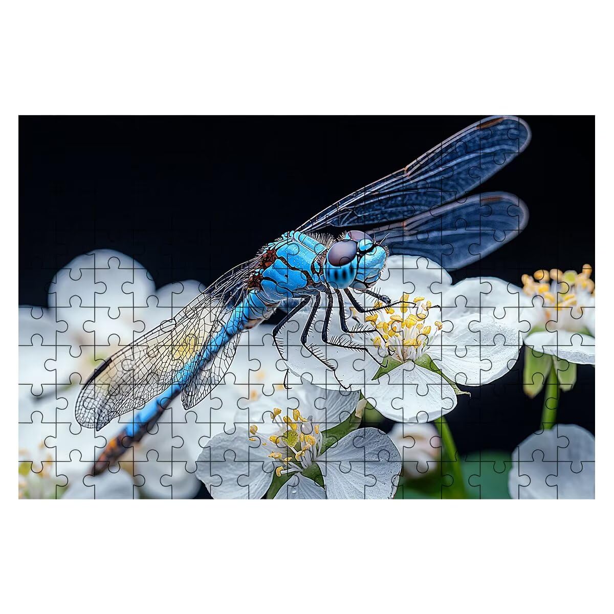 Puzzle 2000 elementów dla dorosłych, puzzle 2000 elementów kwiat, ważka puzzle dla dorosłych z wykwintnym pudełkiem do pakowania, gry edukacyjne, duże drewniane puzzle, prezent dla kobiet - 2131