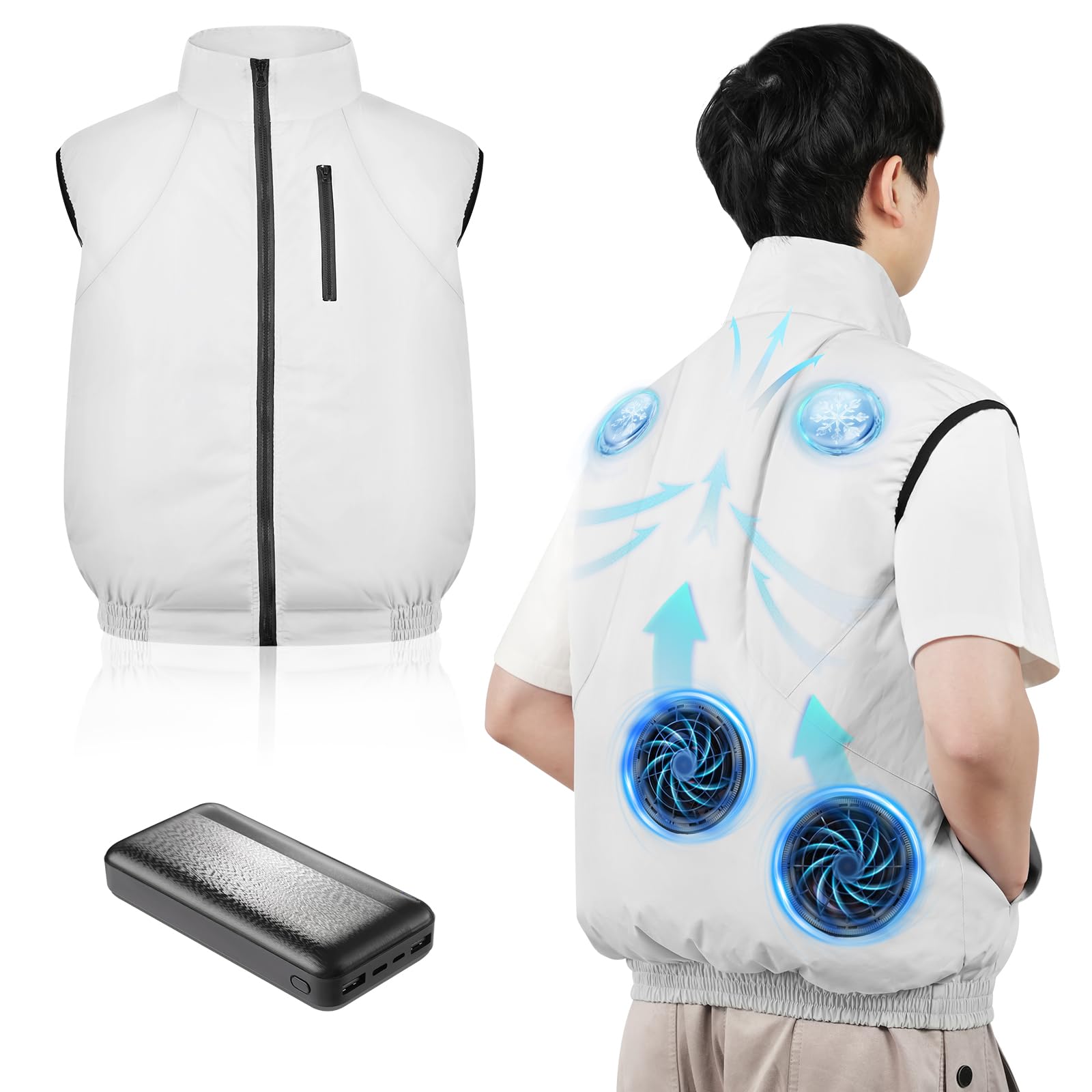 2025最新型 空調服 ペルチェ ベスト 冷感ベスト 熱中症対策 PSE認証 空調水冷服] ペルチェ ベスト 2025最新型のペルチェ素子技術搭載