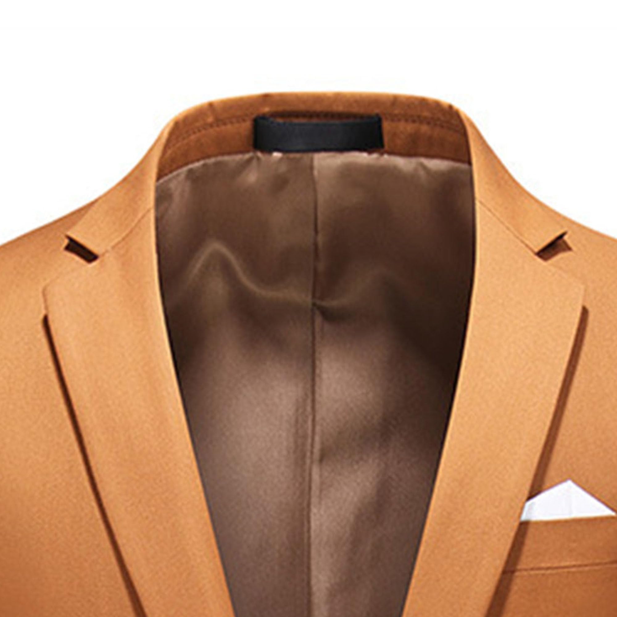 Hommes 1 Boucle Business Suit Jacket Encoche Revers Slim Suit Coat Everyday Casual Couleur Unie Veste de Costume
