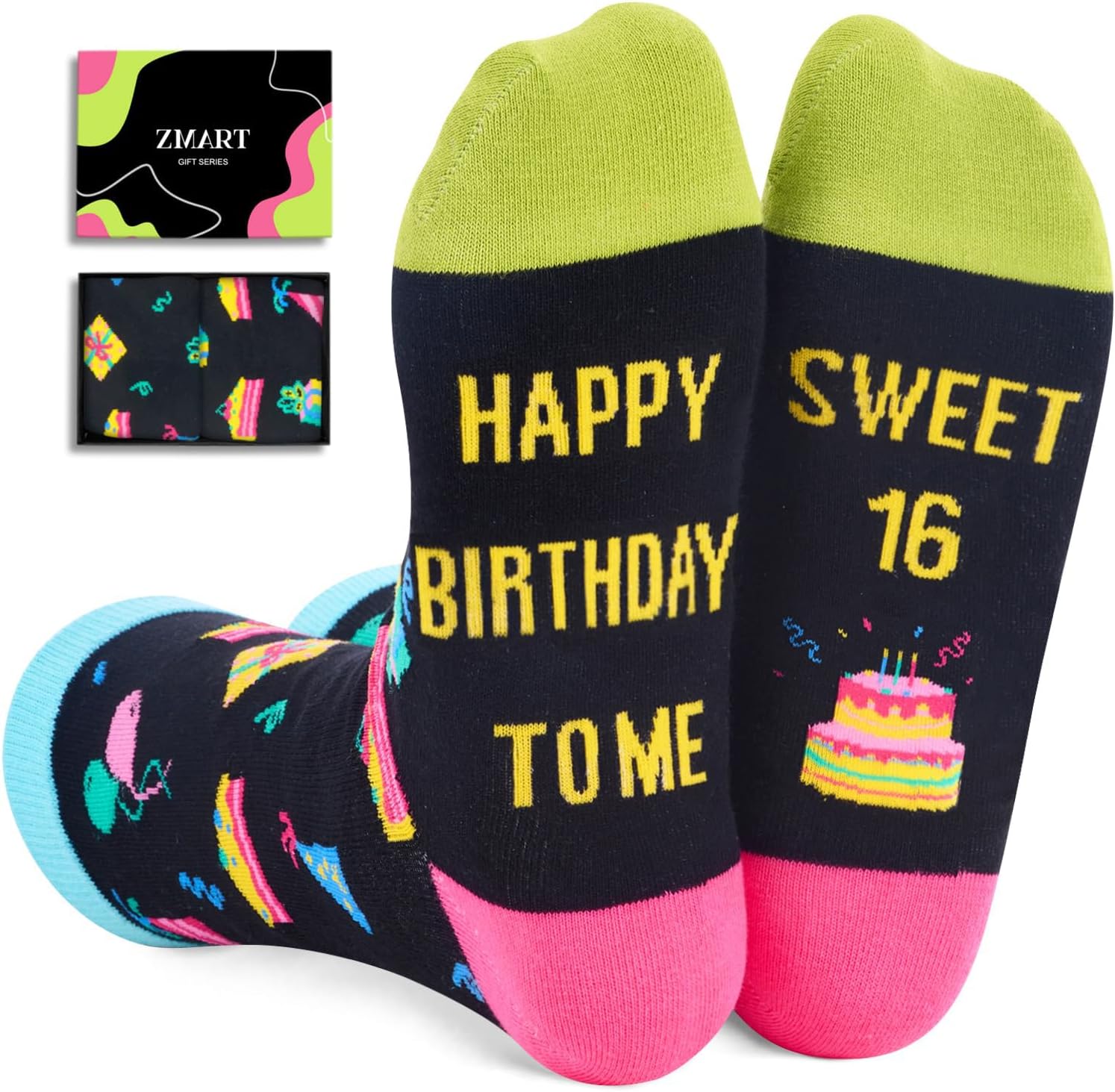 Zmart Teen Preteen Girl Birthday Gifts - 12-14 & 16 18 Year Old Boy Birthday Socks