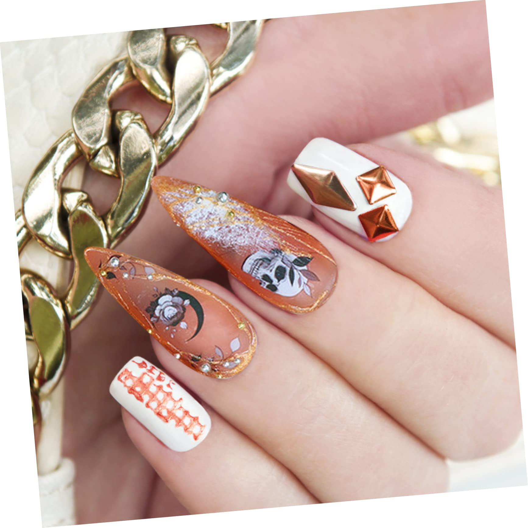 PACKOVE 5 Set Adesivi Per Unghie Fiori Set Stickers Manicure Per Decorazioni Unghiali Facili E Veloci Per Eventi Applicabili Su Cellulari E Altri Accessori 10 Fogli*5