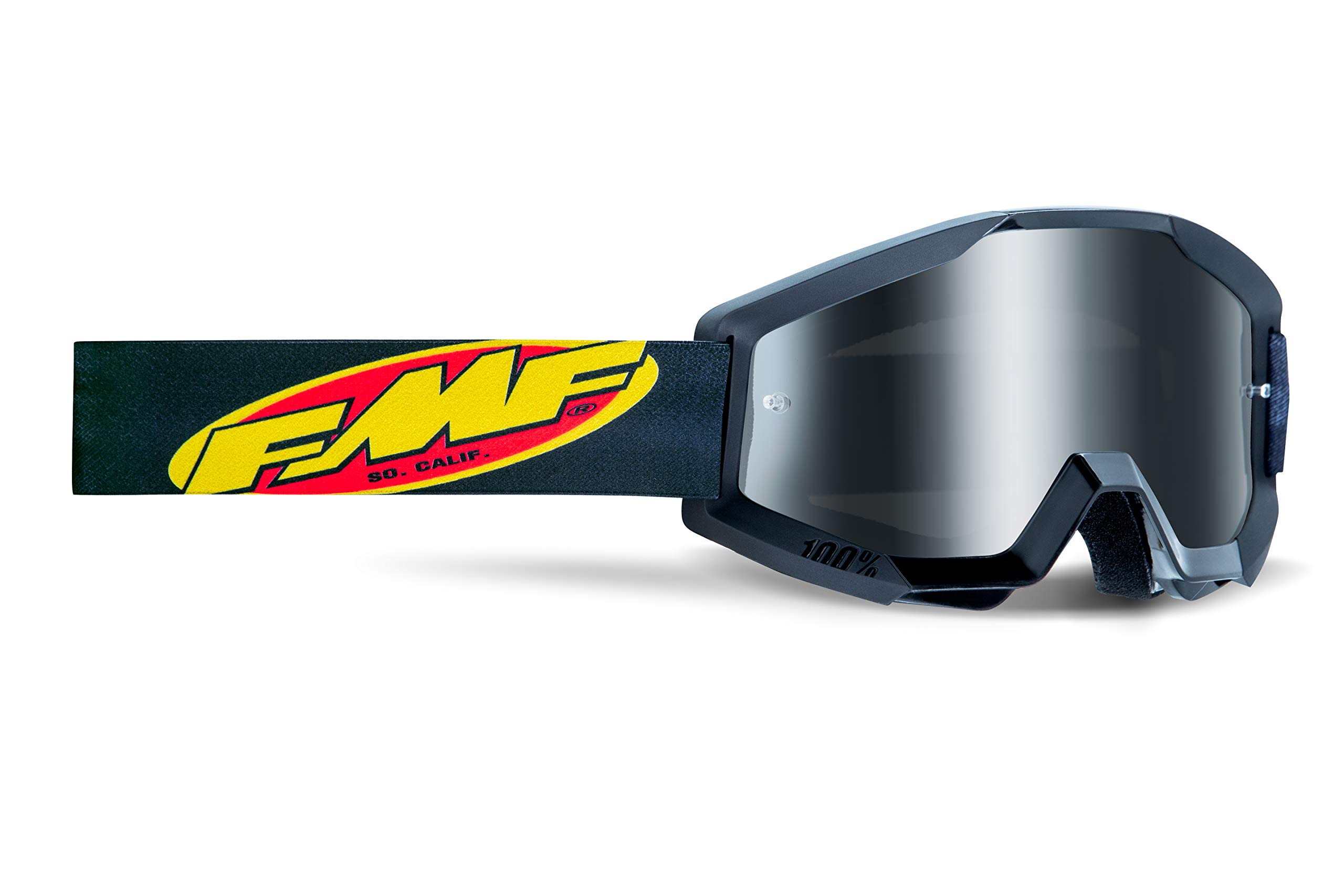 100% FMF POWERCORE YOUTH Goggle Core Black - Mirror Silver Lens