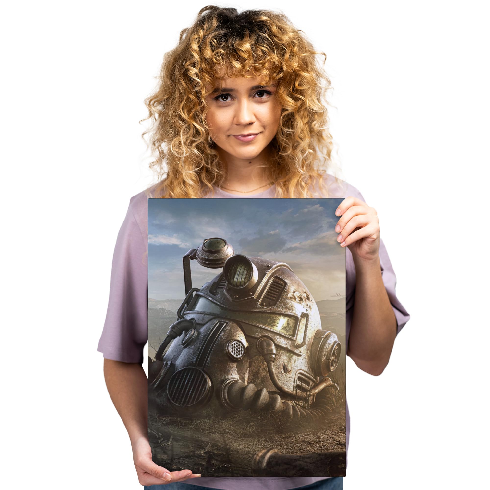 Displate - Poster In Metallo - Montato a Magnete - Fallout - Abandoned