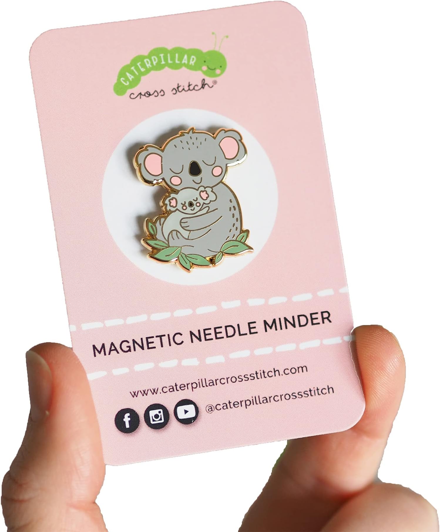 Needle Minder - Koala for Cross Stitch, Sewing, Embroidery and Needlework Accessories, Enamel and Magnetic