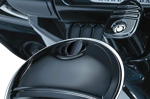 Miniatura 2 de WOWTK Kit de pestillo de puertapanel de combustible con botón para Harley Touring Electra Glide, Street Glide, Ultra Limited, Tour Glide, Road Glide